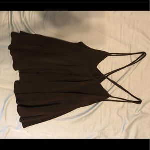 Black flowy tank top